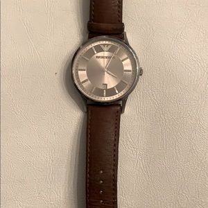 Emporio Armani Men’s Watch Leather Strap